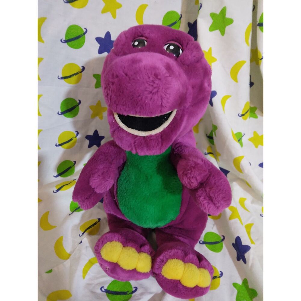 BARNEY THE DINOSAUR PLUSH 10 INCH LYONS PARTNERSHIP GOLDEN BEAR 90'S